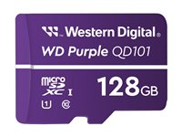 WD Purple WDD128G1P0C-85AEL0 - Flashhukommelseskort - 128 GB - UHS-I U1 / Class10 - microSDXC - lilla WDD128G1P0C-85AEL0