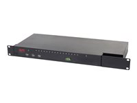 APC KVM1116R - KVM switch - 1 lokalbruger - 1 IP-bruger - monterbar på stativ - for P/N: SMTL1000RMI2UC, SMX1000C, SMX1500RM2UC, SMX1500RM2UCNC, SMX750C, SMX750CNC KVM1116R