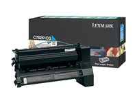 Lexmark - Særlig høj ydelse - cyan - original - tonerpatron LCCP, LRP - for Lexmark C782dn, C782dtn, C782n, X782e, X782e MFP, X782e Page Plus Solution C782X1CG