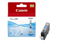 Canon CLI-521C - 9 ml - cyan - original - blækbeholder - for PIXMA iP3600, iP4700, MP540, MP550, MP560, MP620, MP630, MP640, MP980, MP990, MX860, MX870 2934B001