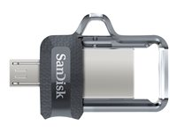 SanDisk Ultra Dual - USB flashdrive - 32 GB - USB 3.0 / micro USB SDDD3-032G-G46