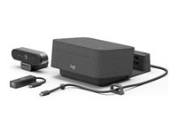 Logitech Logi Dock Focus Room Kit - Videokonferencepakke (Logitech Logi Dock, Logitech BRIO Ultra HD Pro Webcam) - Optimeret til UC 991-000452