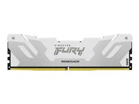 Kingston FURY Renegade - DDR5 - modul - 16 GB - DIMM 288-PIN - 8000 MT/s / PC5-64000 - CL38 - 1.45 V - ikke bufferet - on-die ECC - hvid og sølv KF580C38RW-16