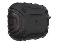 Gear4 Apollo - Taske til trådløse øretelefoner - polykarbonat, D3O - sort - for Apple AirPods Pro 702009640