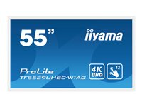 iiyama ProLite TF5539UHSC-W1AG - 55" Diagonal klasse LED-bagbelyst LCD paneldisplay - interaktiv digital skiltning - med berøringsskærm (multi-berøring) - 4K UHD (2160p) 3840 x 2160 - hvid, mat TF5539UHSC-W1AG
