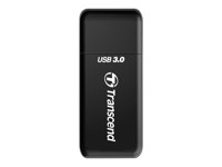 Transcend - Kortlæser (SD, microSD, SDHC, microSDHC, SDXC, microSDXC, SDHC UHS-I, SDXC UHS-I) - USB 3.0 TS-RDF5K