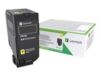 Lexmark - Højtydende - gul - original - tonerpatron LCCP, LRP, Lexmark Corporate - for Lexmark CX725de, CX725dhe, CX725dthe 84C2HYE