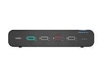 Belkin Universal Secure Dual-Head - 2nd Generation - KVM / audio-switch - 4 x KVM / audio - 1 lokalbruger - desktop - TAA-kompatibel F1DN204KVM-UN-4