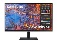 Samsung ViewFinity S8 S32B800PXP - S80PB Series - LED-skærm - 4K - 32" - HDR LS32B800PXPXEN