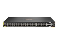 HPE Aruba 6200M 48G Class4 PoE 4SFP+ Switch - Switch - Max. Stacking Distance 10 km - L3 - Administreret - 48 x 10/100/1000 (PoE+) + 4 x 1 Gigabit/10 Gigabit SFP+ (uplink/stacking) - front og side til ryg - monterbar på stativ - PoE+ (1440 W) - BTO R8Q70A