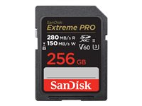SanDisk Extreme Pro - Flashhukommelseskort - 256 GB - Video Class V60 / UHS-II U3 / Class10 - SDXC UHS-II SDSDXEP-256G-GN4IN