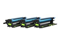 Lexmark - Fotoelektrisk enhed LCCP (pakke med 3) - for Lexmark CS820, CS827, CX820, CX825, CX827, CX860, XC6152, XC6153, XC8160, XC8163 72K0Q00