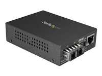 StarTech.com Singlemode (SM) SC Fiber Media Converter for 10/100/1000 Network, 10km, Gigabit Ethernet, 1310nm, w/ Auto Negotiation, Gigabit Ethernet to Single Mode (SMF) SC Fiber Converter - Ethernet Over Fiber (MCMGBSCSM10) - Fibermedieomformer - 1GbE - over fiberoptik - 1000Base-LX, 100Base-TX, 1000Base-T - RJ-45 / SC enkelttilstand - op til 10 km - 1310 nm MCMGBSCSM10