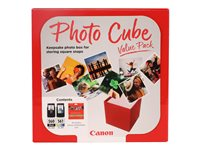 Canon PG-560/CL-561 Photo Value Pack - Skinnende - 0.27 mm - 2 pakker - farve (cyan, magenta, gul), pigmenteret sort - original - boks - blækbeholder / papirsæt - for PIXMA TS5350, TS5351, TS5352, TS5353, TS7450, TS7451 3713C007