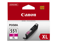 Canon CLI-551M XL - 11 ml - Højtydende - magenta - original - blækbeholder - for PIXMA iP8750, iX6850, MG5550, MG5650, MG5655, MG6450, MG6650, MG7150, MG7550, MX725, MX925 6445B001