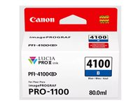 Canon PFI-4100 B - 80 ml - blå - original - hængekasse - blækbeholder - for imagePROGRAF PRO-1100 6786C001