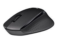 Logitech M330 SILENT PLUS - Mus - 3 knapper - trådløs - 2.4 GHz - trådløs modtager (USB) - sort 910-004909