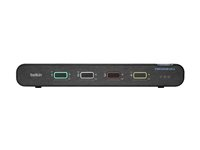 Belkin Universal Secure Single-Head - KVM / audio-switch - 4 x KVM / audio - 1 lokalbruger - desktop F1DN104KVM-UN-4