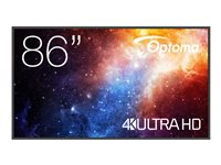 Optoma N3861K - 86" Diagonal klasse N-Series LED-bagbelyst LCD paneldisplay - digital skiltning/konference - 4K UHD (2160p) 3840 x 2160 - Direct LED H1F2C0HBW101