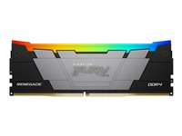 Kingston FURY Renegade RGB - DDR4 - modul - 16 GB - DIMM 288-PIN - 3600 MT/s / PC4-28800 - CL16 - 1.35 V - ikke bufferet - ikke-ECC - sort KF436C16RB12A/16