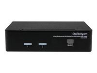 StarTech.com 2 Port DisplayPort KVM Switch - 2560x1600 @60Hz - Dual Port DP USB, Keyboard, Video, Mouse Switch Box w/ Audio for Computers and Monitors (SV231DPUA) - KVM / audio-switch - 2 x KVM / audio - 1 lokalbruger - desktop - for P/N: DP4N1USB6, IM12D1500P, SVA12M2NEUA, SVA12M5NA SV231DPUA