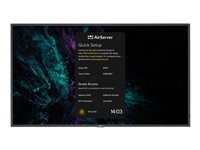 NEC MultiSync ME551 AirServer - 55" Diagonal klasse ME Series LED-bagbelyst LCD paneldisplay - digital skiltning - med trådløs mediemodtager - 4K UHD (2160p) 3840 x 2160 - HDR - Direct LED - sort, pantone 426M 40001586