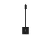 Belkin - netværksadapter - USB-C - Gigabit Ethernet x 1 + USB-C (kun strøm) x 1 INC019BTBK