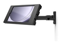 Compulocks Galaxy Tab A9 Apex Enclosure Swing Wall Mount - Monteringssæt (indelukke, drejelig arm) - svingarm - for tablet - låsbar - metalramme - sort - vægmonterbar - for Samsung Galaxy Tab A9 827B87GAPX9B