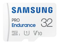 Samsung PRO Endurance MB-MJ32KA - Flashhukommelseskort (microSDHC til SD adapter inkluderet) - 32 GB - Video Class V10 / UHS-I U1 / Class10 - microSDHC UHS-I - hvid MB-MJ32KA/EU