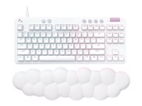Logitech G G713 - Tastatur - tenkeyless - bagbelyst - USB - QWERTY - nordisk (dansk/finsk/norsk/svensk) - tastkontakt: Tactile - hvid 920-010419
