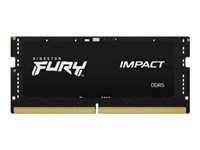 Kingston FURY Impact - DDR5 - sæt - 32 GB: 2 x 16 GB - SO DIMM 262-PIN - 6400 MT/s / PC5-51200 - CL38 - 1.35 V - on-die ECC KF564S38IBK2-32