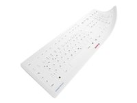 CHERRY STREAM PROTECT MEMBRANE - Tastaturdække - Fransk layout, 105 + 10 taster - bleg grå - for STREAM KEYBOARD, KEYBOARD WIRELESS 61510019
