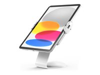 Compulocks Universal Tablet Cling Core Counter Stand or Wall Mount - Monteringssæt (stativ) - 45° synsvinkel - for tablet - universal - låsbar - metal - hvid - skærmstørrelse: 7"-13" - monteringsgrænseflade: 100 x 100 mm - disk, vægmonterbar 111WUCLGVWMW