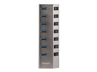 StarTech.com 7-Port Self-Powered USB-C Hub with Individual On/Off Switches, USB 3.0 5Gbps Expansion Hub w/Power Supply, Desktop/Laptop USB-C to USB-A Hub, 7x BC 1.2 (1.5A), USB Type C Hub - USB-C/A Host Cables (5G7AIBS-USB-HUB-EU) - Hub - 7 x USB 3.2 Gen 1 - desktop 5G7AIBS-USB-HUB-EU