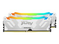 Kingston FURY Renegade - DDR5 - sæt - 32 GB: 2 x 16 GB - DIMM 288-PIN - 7200 MT/s / PC5-57600 - CL38 - 1.45 V - on-die ECC KF572C38RWAK2-32