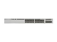 Cisco Catalyst 9300L Mini - Network Essentials - switch - L3 - Administreret - 24 x 10/100/1000 (UPOE) + 4 x 25 Gigabit SFP (uplink) - monterbar på stativ - UPOE C9300LM-24U-4Y-E
