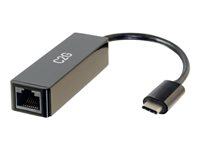C2G USB-C to Ethernet Network Adapter - Netværksadapter - USB-C - Gigabit Ethernet x 1 - sort 89152