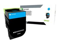 Lexmark 800X2 - Særlig høj ydelse - cyan - original - tonerpatron LCCP - for Lexmark CX510de, CX510de SPR Columbia, CX510dhe, CX510dthe 80C0X20