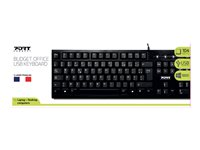 PORT OFFICE - Tastatur - USB - AZERTY - fransk - en gros 900753