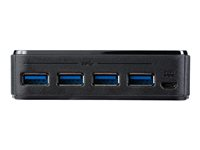 StarTech.com USB 3.0 Peripheral Sharing Switch - 4 USB 3.0 x 4 Computers - Mac / Windows / Linux - USB A/B Switch - USB Switch (HBS304A24A) - Hub - 8 x SuperSpeed USB 3.0 - desktop HBS304A24A
