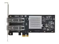 StarTech.com 2-Port GbE SFP Network Card, PCIe 2.0 x1, Intel I350-AM2 2x 1GbE Controller, 1000BASE Copper/Fiber Optic, Dual-Port Gigabit Ethernet NIC, Desktop/Server Backplanes - Windows and Linux Compatible (P021GI-NETWORK-CARD) - Netværksadapter - PCIe 2.0 - Gigabit SFP x 2 - sort P021GI-NETWORK-CARD