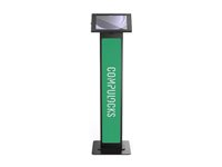 Compulocks Galaxy Tab A9 Apex Enclosure Brandable Floor Stand Black - Stativ - for tablet - kan brandes - låsbar - metalramme - sort - skærmstørrelse: 8.7" - gulvstående - for Samsung Galaxy Tab A9 140B87GAPX9B