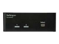 StarTech.com 2-Port DisplayPort KVM Switch - Dual-Monitor - 4K 60 - with Audio & USB Peripheral Support - DP 1.2 - USB Hub (SV231DPDDUA2) - KVM / audio / USB switch - 2 x KVM / audio / USB - 1 lokalbruger - desktop - AC 120/230 V / DC 12 V - for P/N: SVA12M2NEUA, SVA12M5NA SV231DPDDUA2