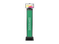 Compulocks Universal Tablet Cling Brandable Floor Stand - Stativ - for tablet - låsbar - stål - sort - skærmstørrelse: op til 13" - monteringsgrænseflade: 100 x 100 mm - gulvstående 140BUCLGVWMB