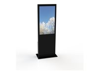 HI-ND - Stativ - totem - for fladt panel - standard, 5 mm HC plexi - sort - skærmstørrelse: 55" - gulvstående ST5500-6001-02