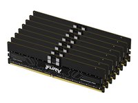 Kingston FURY Renegade Pro - DDR5 - sæt - 256 GB: 8 x 32 GB - DIMM 288-PIN - 6000 MT/s / PC5-48000 - CL32 - 1.35 V - registreret - on-die ECC - sort KF560R32RBEK8-256
