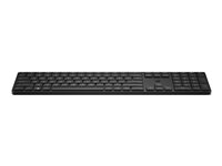 HP 455 - Tastatur - programmerbar - trådløs - 2.4 GHz - Pan Nordic - sort 4R177A6#UUW