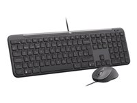 Logitech Signature Slim Wired Combo MK620 for Business - Sæt med mus og tastatur - USB-C - QWERTY - Nordisk - grafit 920-013347