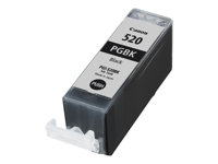 Canon PGI-520BK Twin Pack - 2 pakker - 19 ml - sort - original - hængekasse - blækbeholder - for PIXMA iP3600, iP4700, MP540, MP550, MP560, MP620, MP630, MP640, MP980, MP990, MX860, MX870 2932B019