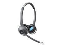 Cisco 562 Wireless Dual - Headset - på øret - DECT 6.0 - trådløs - for Cisco DX70, DX80; IP Phone 68XX; Webex Board 55, Board 70, Board 85, Room 55, Room 70 CP-HS-WL-562-N-EU=